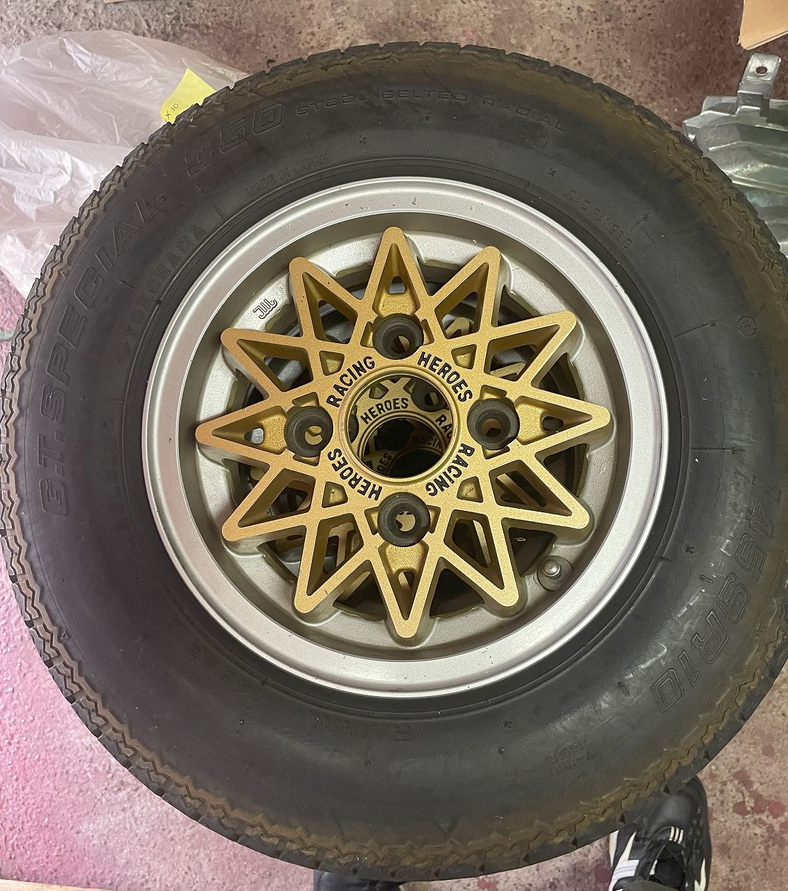 旧規格軽用 ヒーローレーシング10インチホイールセットのメイン画像