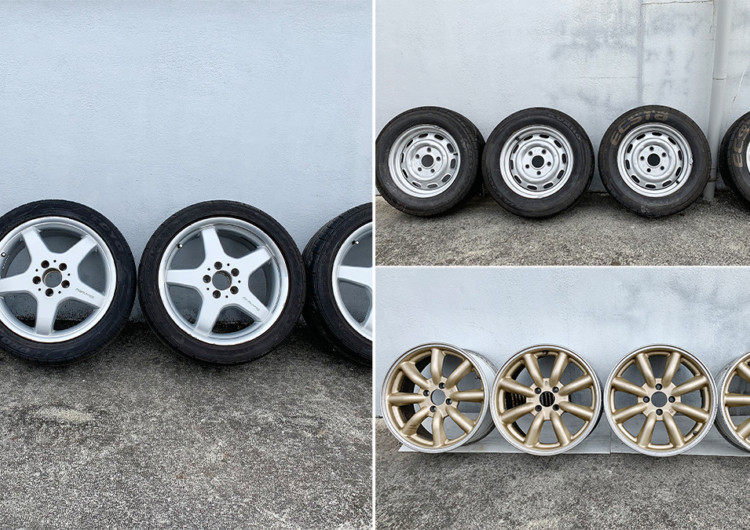 ポルシェ、メルセデスベンツAMG、ワタナベ(ホイール各種)